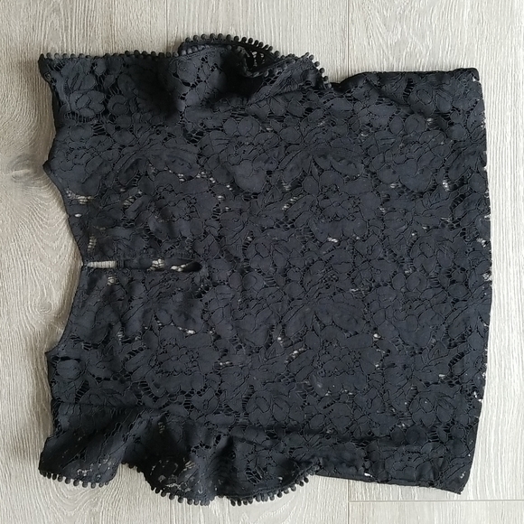 Black Lace Blouse - S - Picture 3 of 6